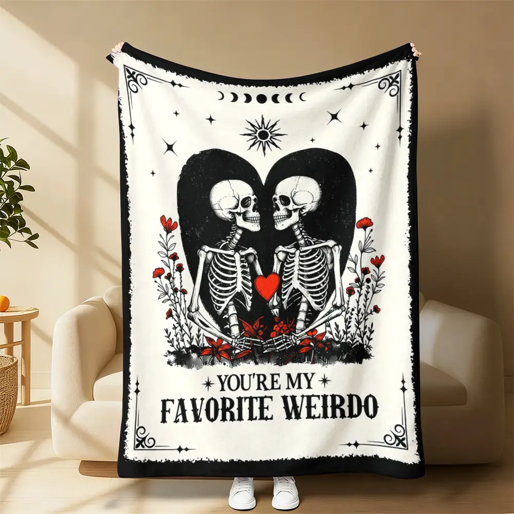 Countdown Sale! Valentine's Day Exclusive Throw Blanket - 4-Season Use, Blanket Throw for Couples, Ideal for Anniversary, Birthday, Engagement, Wedding "I Love You" Gifts, Throw Blankets