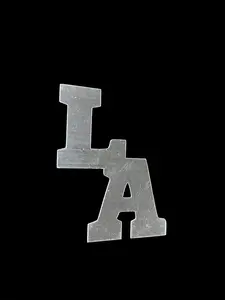 LA Sporty Logo Team Stencil for Hair Design - Temporary & Permanent Hair Color Design Tool - Stylish LA Logo Design Tool