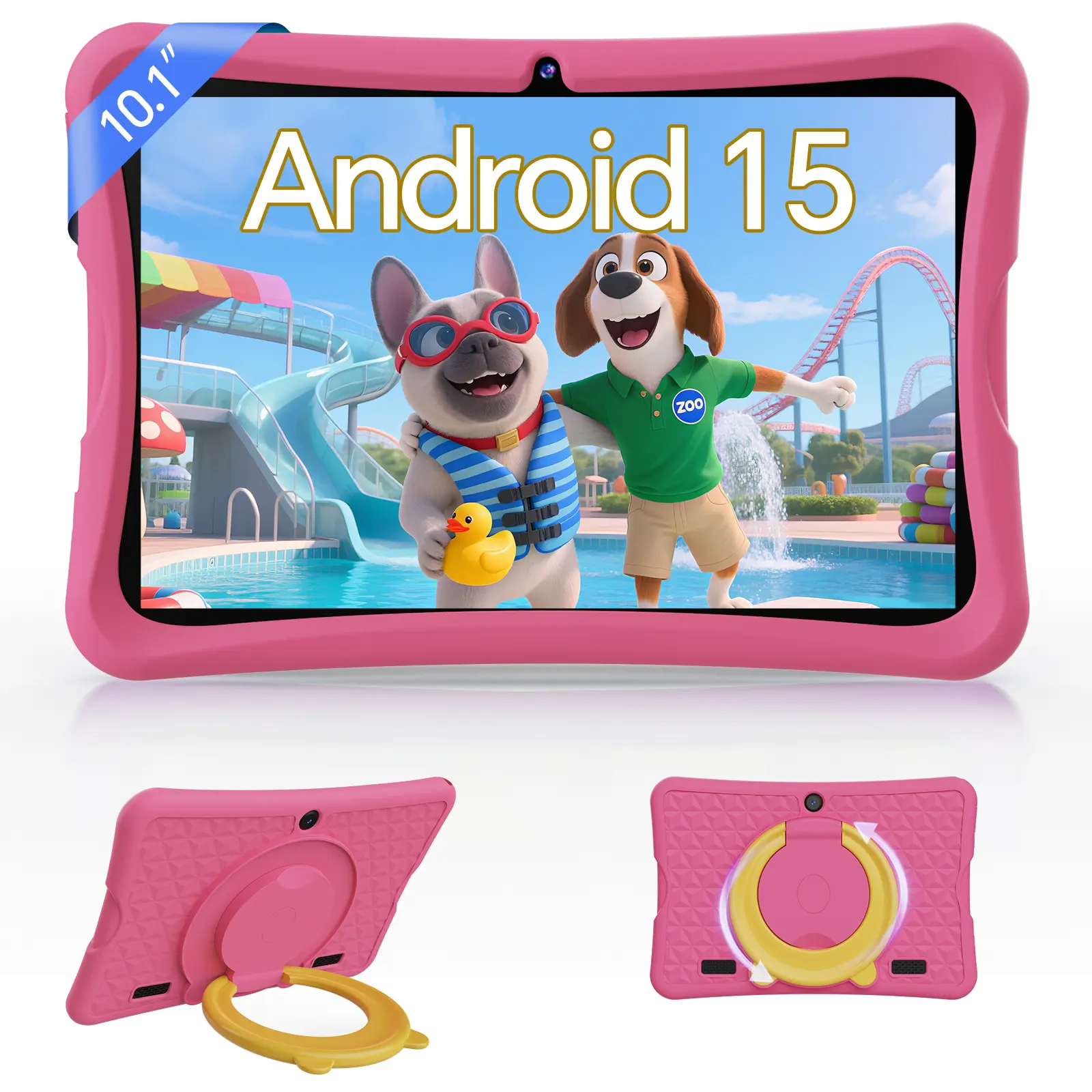 Digiland 10.1 inch Android 15 Kids Tablets 2025,6GB RAM + 64GB ROM,Parent Control Kids Education Children Tablet with WiFi,Kid-Proof Case