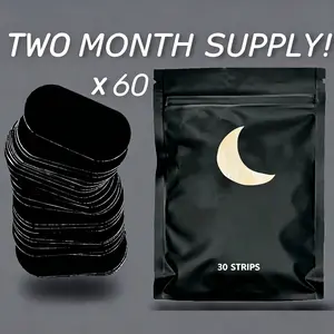 60 Count Breath Mouth Tape GentleMicropore TapeComfort Sleep Patch,Anti-snoring Mouth Tape for MouthBreathing,AntiSnoring Sleep Sticker for Daily UseHealthcare Sleeping Aid Tool