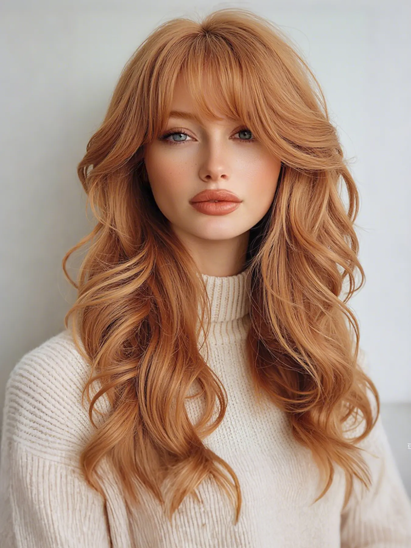 Women's Medium-Length Curly with Bangs, Natural Comfortable Versatile Design, High-Quality Hairpiece for Daily Wear, Stylist Friendly Wig, Curled Synthetic Wig, Synthetic Curly Wigs