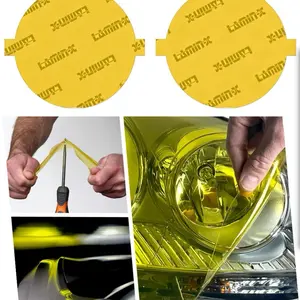 Luminix Fog Light Covers - Film for Automotive Use - Easy Application & Installation - Enhance Visibility