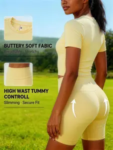 UnciaActive Women's Solid Round Neck Tee - Pink Short Sleeve Casual Sportswear for Indoor Outdoor Wear Gym Wear Yoga Tracksuit Set Workout Sets Women Fitness Clothes Fitness Training Clothes fyp