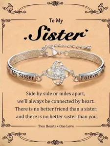 Lucky four-leaf clover bracelet for women, European and American style, versatile floral design, friendship wrist accessory, Mother's Day gift