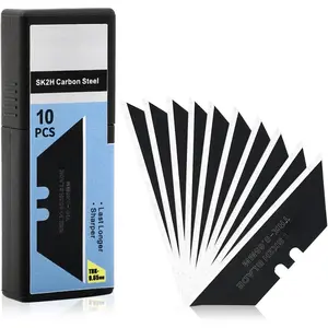 Utility  , Pack of 10 Standard Replacement  for Heavy Duty Utility  and Box Cutters, Made of Black Carbon Steel, Thicker and  than Normal