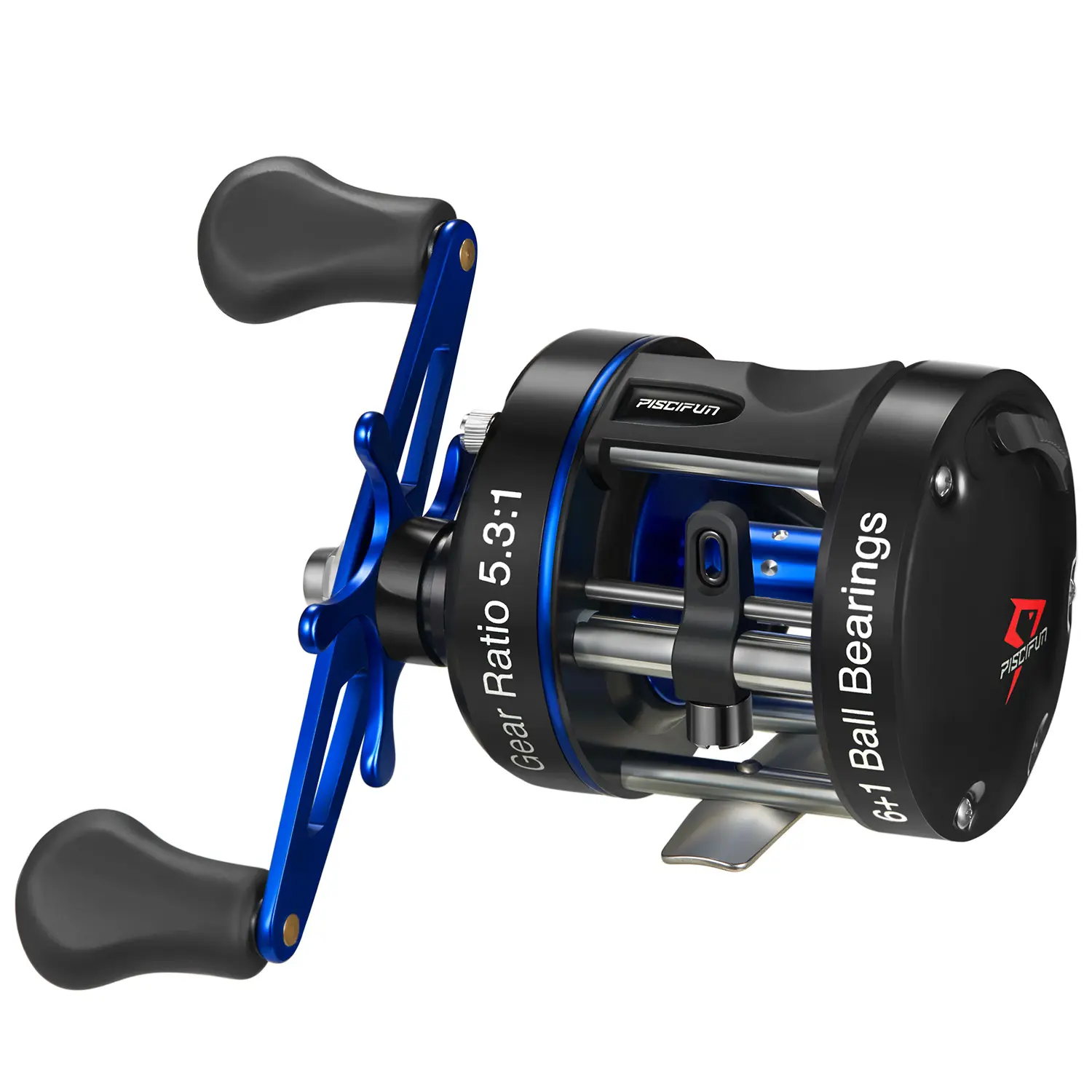 Piscifun Chaos XS Round Baitcasting Reel with 6 Stainless-Steel Bearings & 22lbs Drag for Saltwater Freshwater Fishing Spinning Reel
