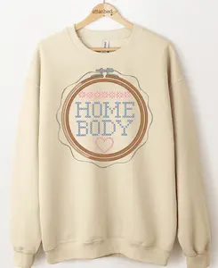Vintage Homebody Embroidery Hoop Graphic Top Vintage Homebody Embroidery Hoop Graphic Top