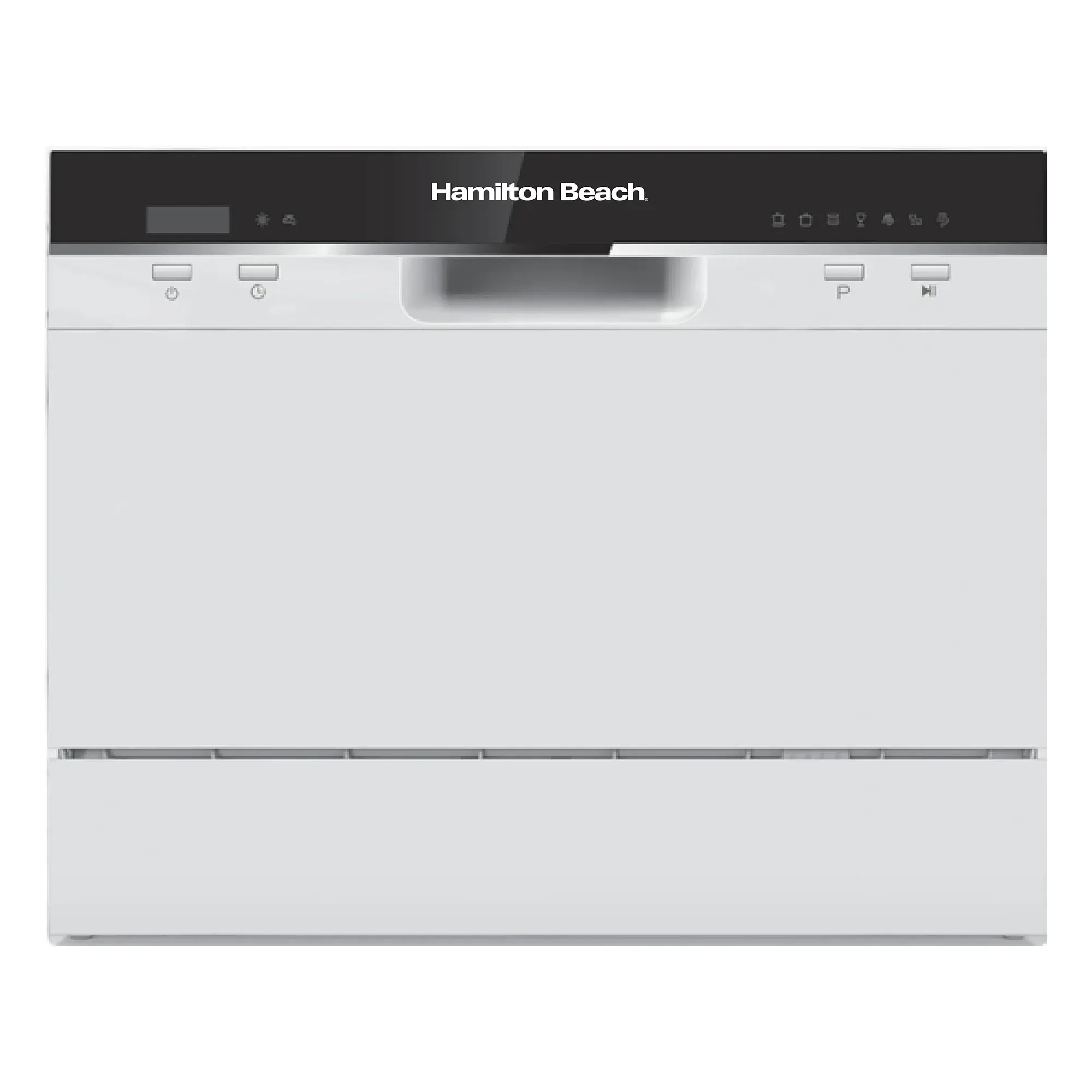 Hamilton Beach Countertop Dishwasher Model DB100 Compact Design for Efficient Cleaning White Space Saving Solution