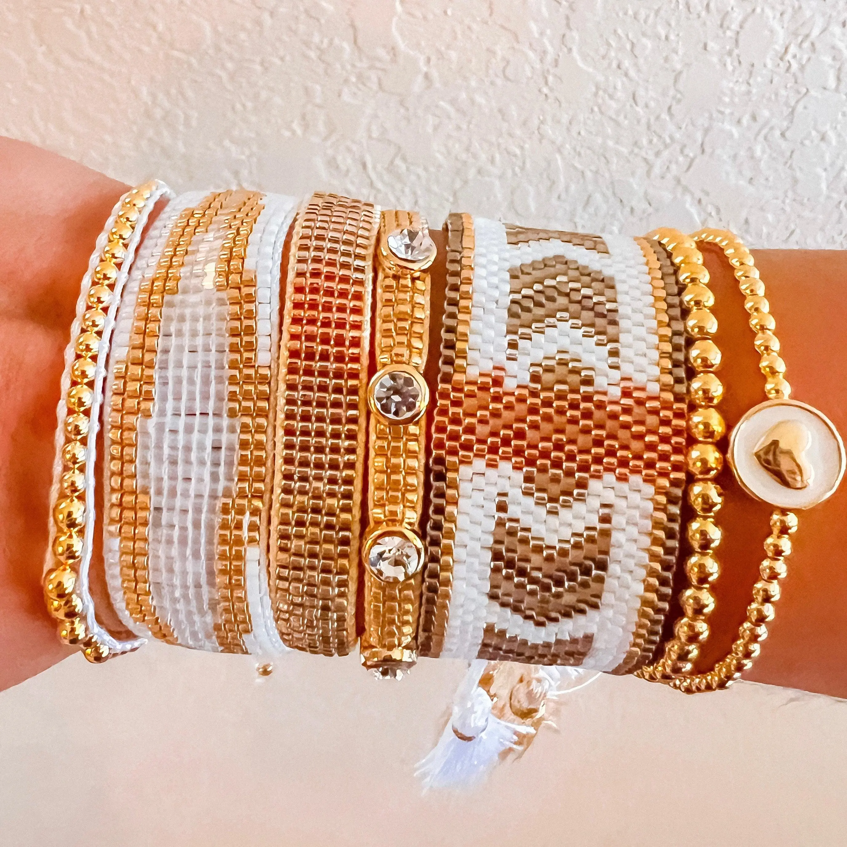 Poppy bracelet stack Poppy bracelet stack