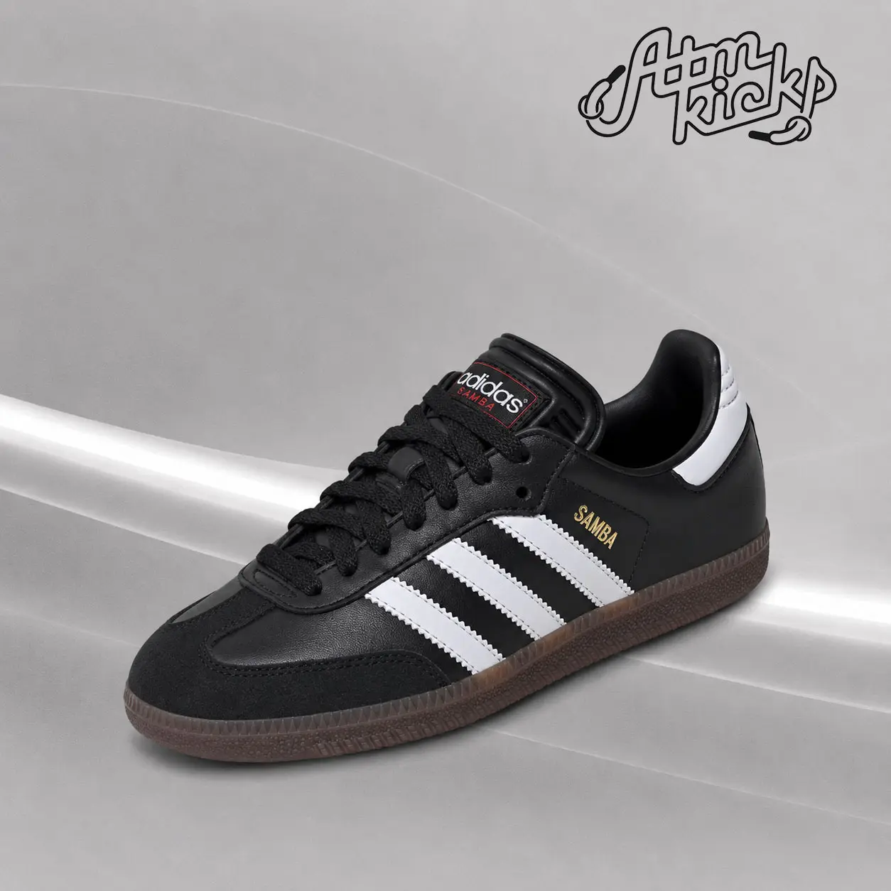 adidas Samba Black None (GS) IF1945 Authentic Shoes Footwear Sneaker Trainer Comfortable Walking Fashion Trending Gift