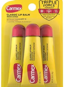 Carmex Classic Lip Balm, 0.35 Ounce (Pack of 3)