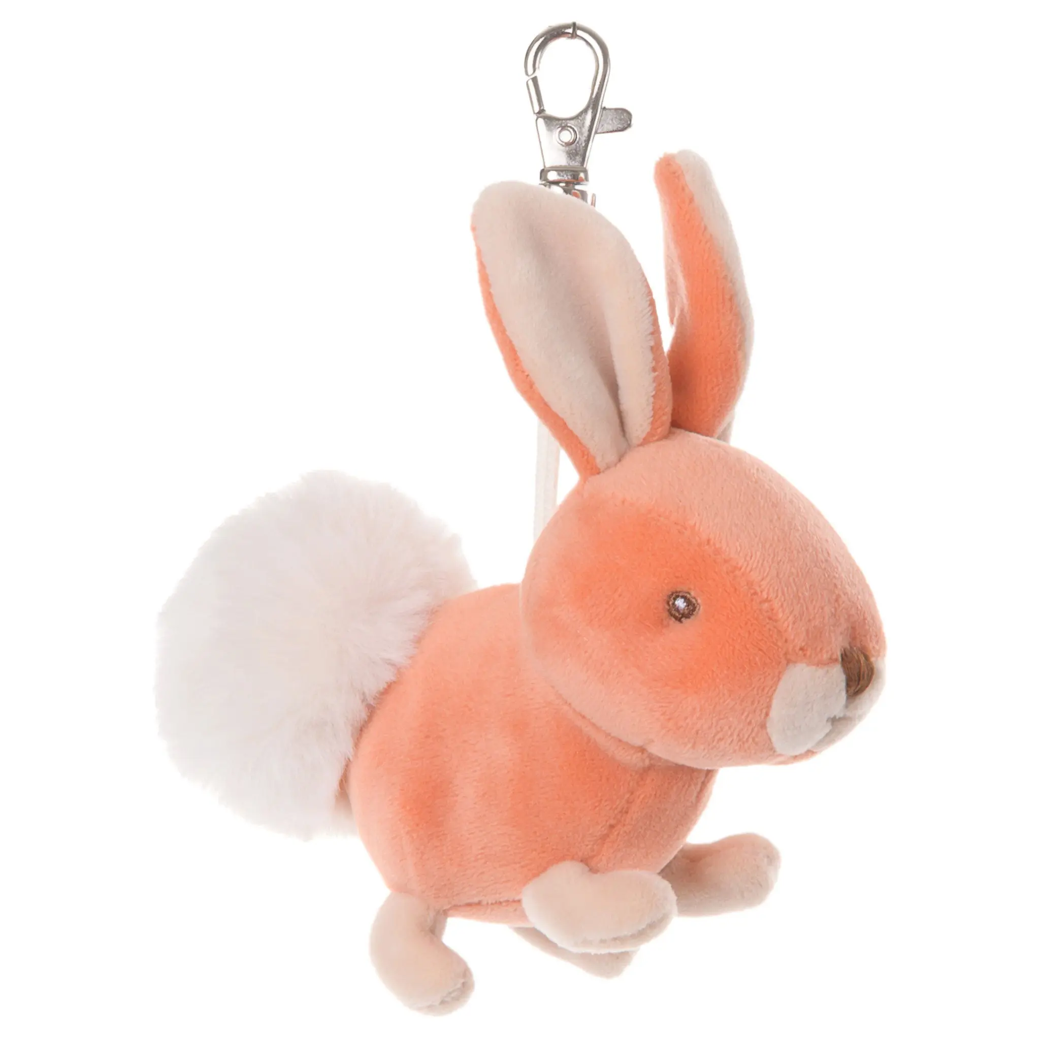 Bukowski Bears Zeus and Hera 4 Inch Soft Plush Orange Bunny Keychain for Bags Backpacks and Keys