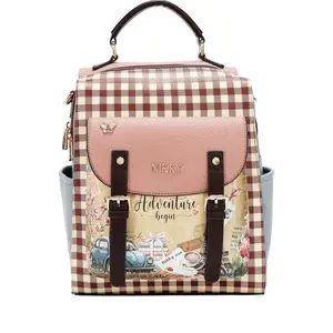 NIKKY Convertible Backpack/Shoulder Bag in Vegan Leather with Adjustable Straps & Multiple Pockets for Versatile Carry Options