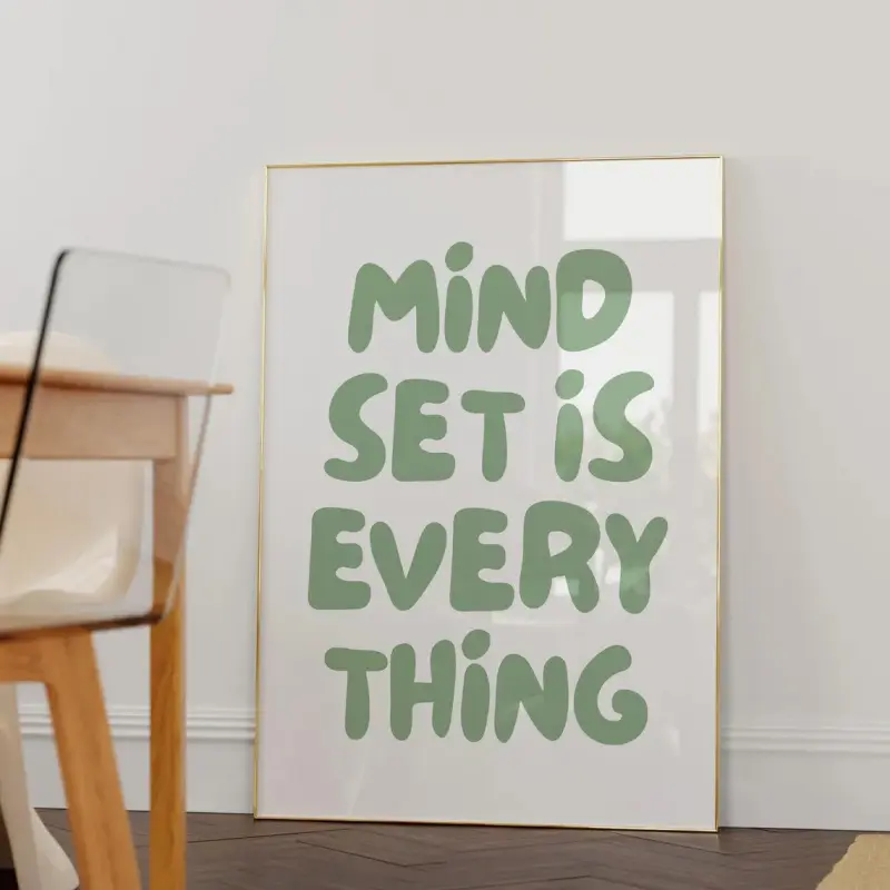 A wall art piece with inspirational quotes, Quote Prints, perfect for classroom or home decor. This sage green print makes an excellent housewarming gift. Please note that it comes unframed