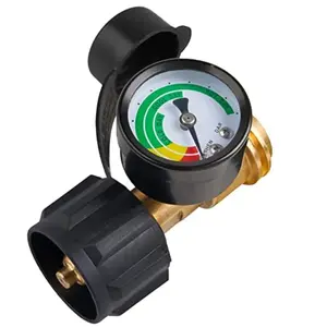Humwam Portable Propane Tank Pressure Gauge, Universal Fuel Level Meter, Heavy Duty Gas Measuring Tool for Grill Heater RV Camping LP Tanks