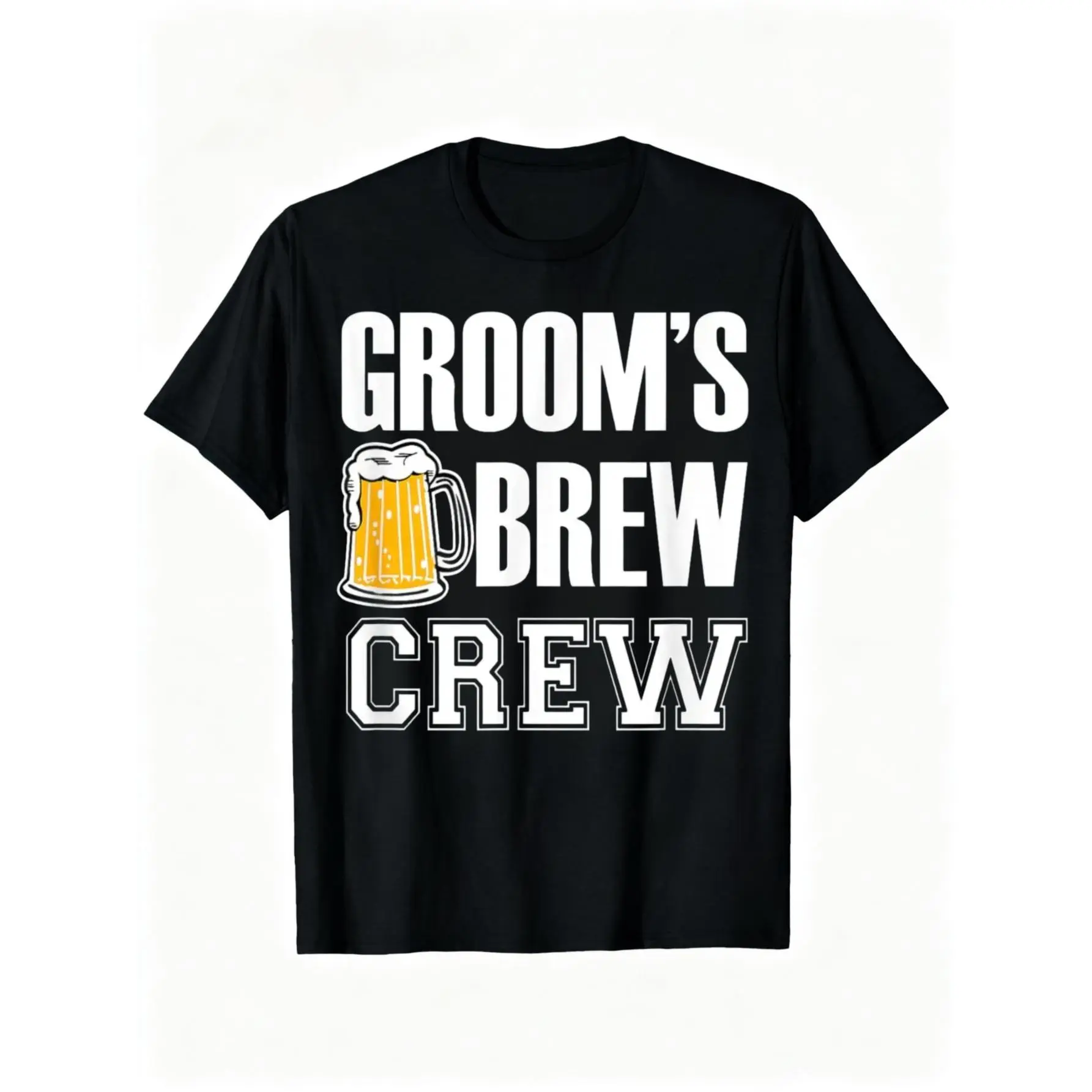 Groom's Brew Crew Funny Groomsmen Bachelor Party Shirt