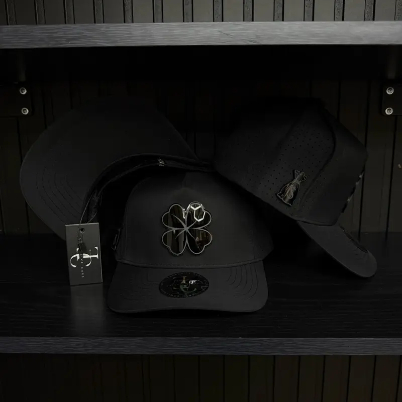 Trebol Black SnapBack Hat- Hydro