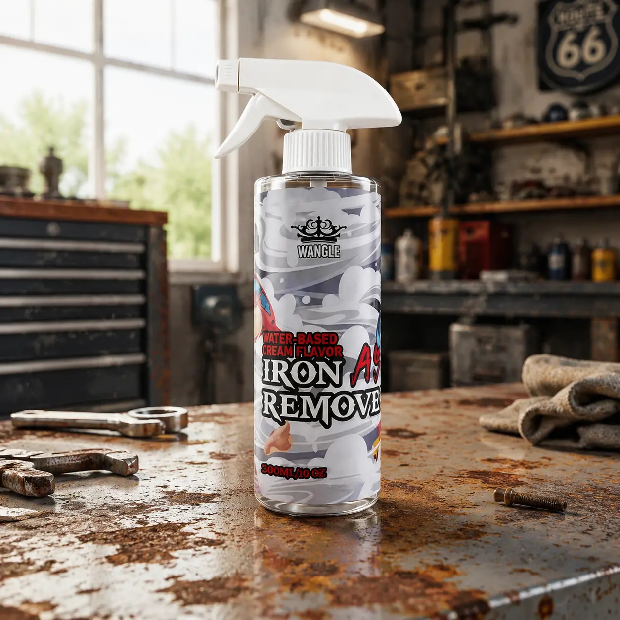Multi-Function Fast-Acting Rust Remover - Fast-Acting Deep Cleaning Formula Removes Rust, Corrosion & Oxidation, Revives Dull Metal Surfaces with Restored Shine, Perfect for Cars, Tools, Machinery, Hardware & Industrial Equipment Care