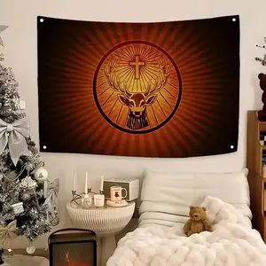 Fashion Drinks Jagermeister Flags Flag - Ultra Soft Skin-Friendly Machine Washable Fade Resistant Banner | HD Print Lightweight Durable Outdoor Indoor Garden Flag