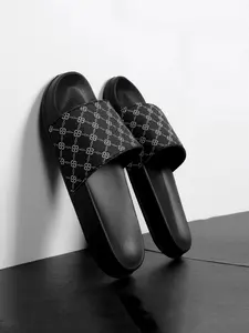 Men's Fashion Brand Slippers, Ultra Soft Anti-Slip Wear-Resistant Sandals, Casual Indoor Outdoor Eva Sole, Beach Slip-On Shoes