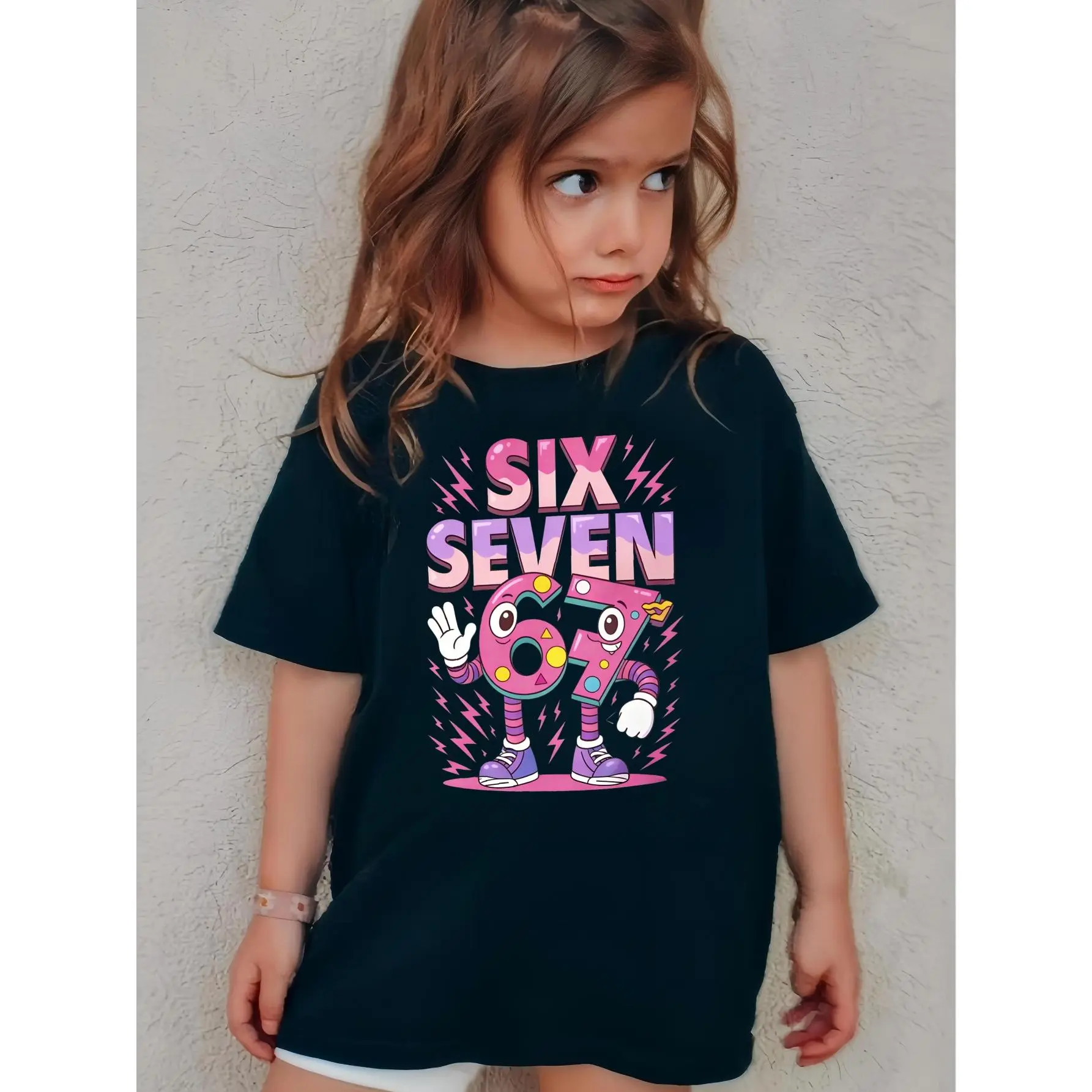 Kids' Robot Graphic Cotton T-Shirt, Casual Comfy Short Sleeve Top with Overlap Shoulders, Unisex School & Everyday Wear, Casual Comfy Shirt, Short Sleeve Tops, Christmas Gift, Cotton Soft, All-Season Tee For Year-Round Wear, Kids Clothing Girls, Back To S