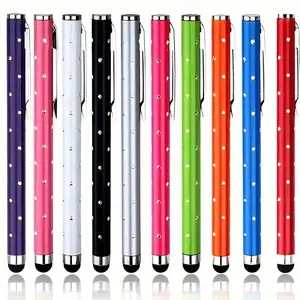 2/5/7/9pcs Shimmering Rhinestone Touch Screen Pens - Universal for Apple, Samsung, Android - Precise Painting & Writing - 2/5pcs Set - Durable & Stylish Gift Choice