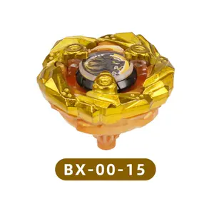 X Series BX Series BX-00-15 Griffin Fang Gyro Defense Type Armor Spinning Top Ultra-High Durability, Serrated Defense Blades, Metallic Gold Colorway, Cheetah Theme Design 4.8CM (1.88in) Children's Gift Collectible Toy Metal Spinning Tops