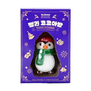 No Brand Penguin Cocoa Bomb Marshmallow Hot Chocolate Drink Mix 38g - Korean Winter Warm Beverage for Christmas Season