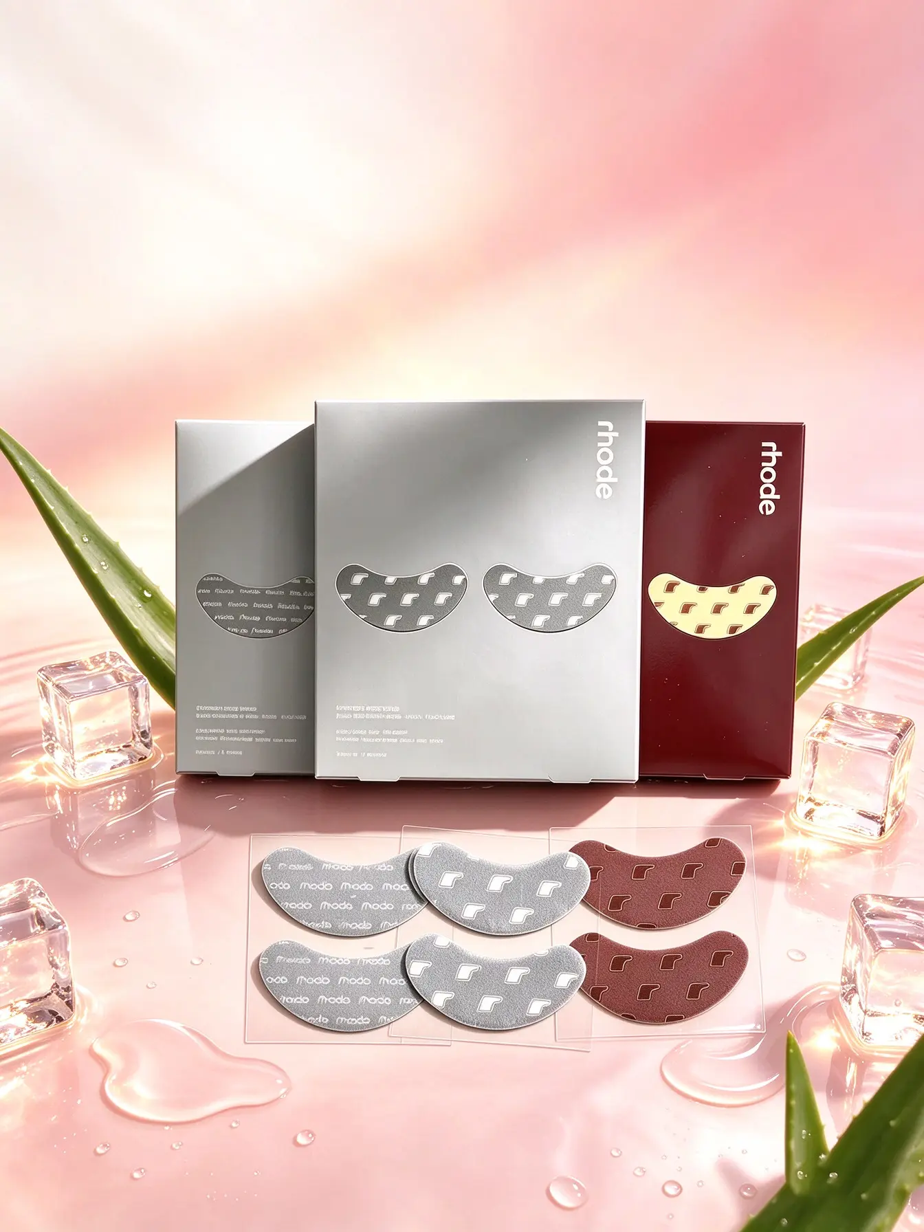 Rhode Peptide Under-Eye Gel Patches with Collagen, Hydrating Nourishing Treatment, Reduces Dark Circles, Puffy Lids & Fine Lines, Suitable for All Skin Types