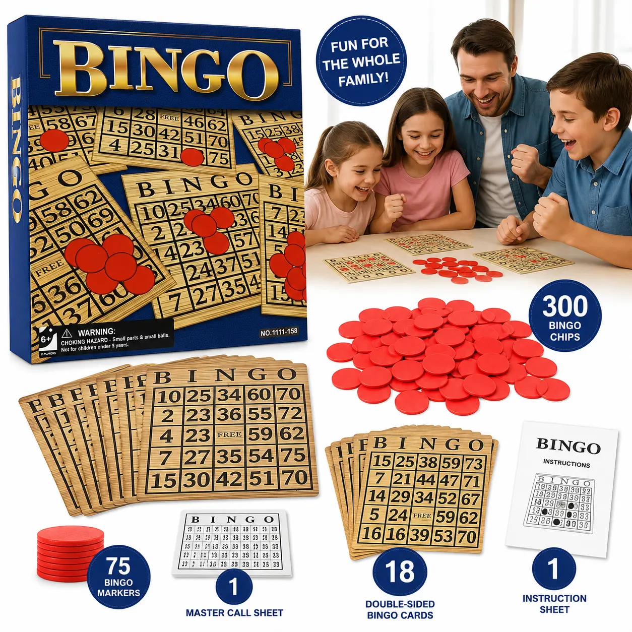 Classic Bingo Family Game Set