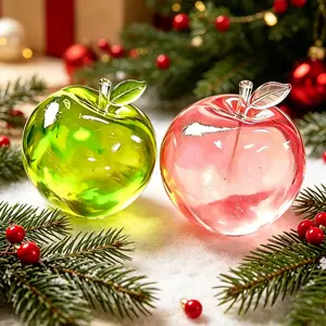 2pc Ice Sand Green Apple Stress Relief Toy, Relieve Anxiety, Slow Rebound Squishies, Designed For Stress Relief, Party Gift, Festival Gift Creativity, Soft and Slowly Rising Stress Relief Toy - Cute Desktop Accessory for Office Workers