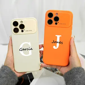 Which is Your Surname iPhone Case for iPhone 17Pro Max Air 16Plus 15 14 13 12 cases, Dopamine Phonecases, Minimalist style, simplicity, Capture Button Protective Phone Case, Name Phone Case of Brown, Jones, Garcia.JY3502