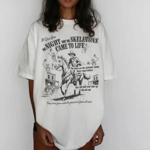 I Think You Should Leave Shirt, Night The Skeletons Came To Life, Skeleton Song, Tim Robinson ITYSL bones skeletons money bones equal dollars