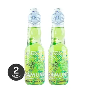 MIZUHO Japanese Melon Flavored Soda 200ml Each Pack of 2 - Refreshing Bubble Drink