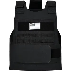 Vest Outdoor, Adjustable Security Training Protective Outdoor Vest,Suitable for Police Fbi Vest Gilet Equipment Chest Protector