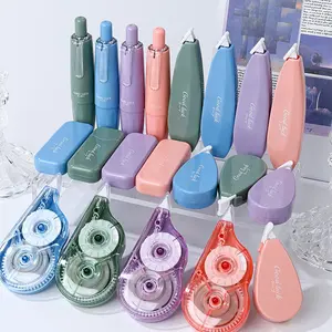 5-Pack Large Capacity Correction Tape Set, Writing Tool, Unique Design, Quick & Durable, Portable, Silent Operation, Ideal for School & Office, Easter Gift, Back-To-School Season, Stationery Office Supplies
