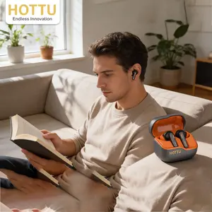 【HOTTU】 Ts02 Bluetooth-compatible Earbuds, Type-C Fast Charging, 40 Hours Battery Life, Enc Noise Cancellation, Compatible with Android/iOS, Best Gift