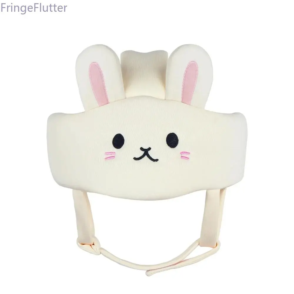 Cute Cartoon Rabbit Safety Helmet - Bunny Ear Bonnet, Breathable Anti-Collision Head Guard, Walking Helper, Portable Travel Essential, Funny Design Head Protection