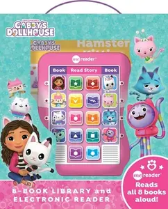 DreamWorks Gabby's Dollhouse: Me Reader 8-Book Library and Electronic Reader Sound Book Set [With Battery] -- Pi Kids, Mixed Media Product
