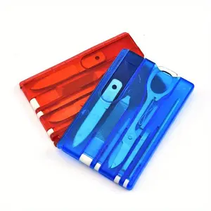 1 set Versatile Camping Tool Set - Survival Tools, Outdoor Survival Supplies - Includes Scissor, Knife, File, and More - Perfect for Outdoor Adventures