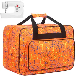 [orange] Travel Storage Box Bag, Suitable carry on luggage for Sewing Machine Storage,travel bags forwoman man organizer for luggage weekend traveling,Universal Handbag Storage Bag with Pockets and Handles