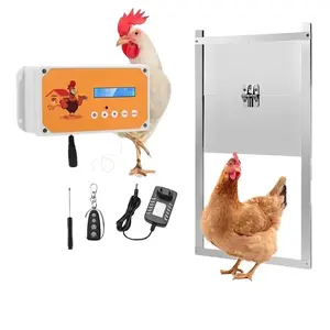 Automatic Chicken Coop Door Control Box with Remote Control and Timer for Safe Chicken Farming ,Power or Battery Operated