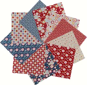 Charm Packs for Quilting 5 inch, Precut Cotton Fabric Bundle, 50 Charm Squares, Candy Bloom - Varied Patterns