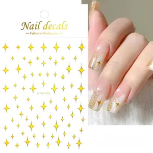Nail Art Sticker - Starlight Gold