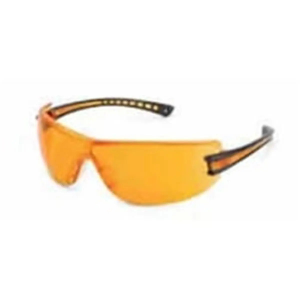 Gateway Safety Luminary Wraparound Polycarbonate Safety Glasses - Anti-Scratch Orange Lens Glasses, 0.05 lbs Lightweight Unisex, Fingertip Nosepiece, Elastic, ANSI Z87.1+ Certified, Secure Eyes & Eye Protection for Hunting, Work