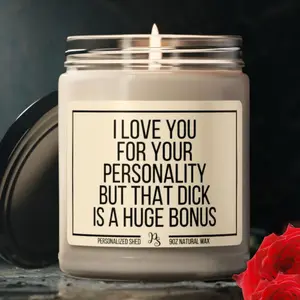 Boyfriend Gift for Him, Valentines Day Gift, Funny Candles, Anniversary Gifts for Him, Gifts for Husband, I Love You For Your Personality candle