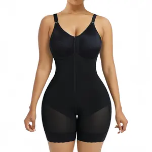 Women's Colombianas shapewear Bodysuit, Tummy Control Butt Lifter Shaper with Zipper Crotch detachable shoulder strap,Sports,Tight-Fitting, Compression Womenswear Adjustable faja waist trainer full body
