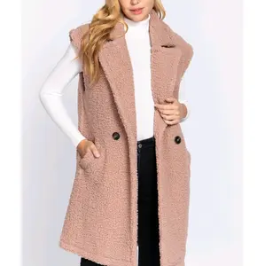 womens winter sleveless cardigan