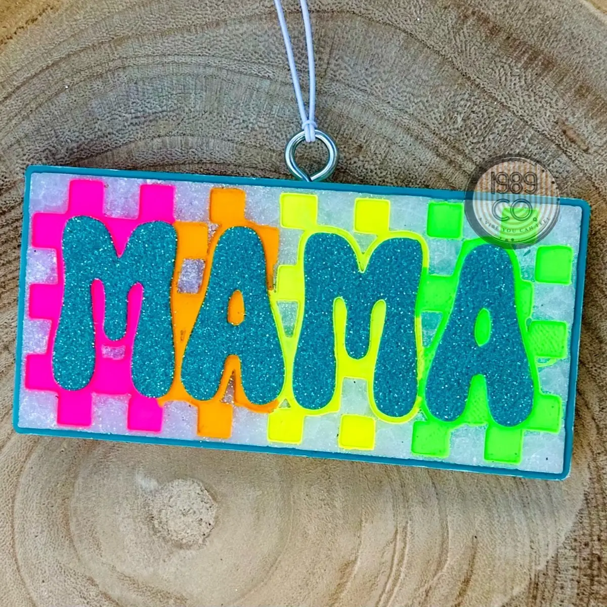 Checkered rainbow mama Car Freshie - Refreshing Aroma for Your Car