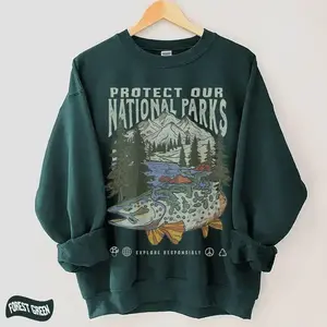 90s National Park unisex sportswear, Granola cereal girls' shirt, Respect local wildlife pullover, Wanderlust hiking and camping attireRAIMENTRY